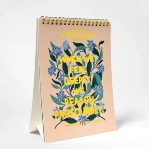 Standing Flip Desk Calender Table Schedule Small Gold Stamping Monthly Daily Calender