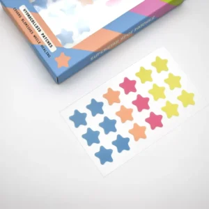 Star Shape Colorful Acne Patch Hydrocolloid Pimple Spot Sticker with Salicylic Acid Centella Decorative Acne Stickers