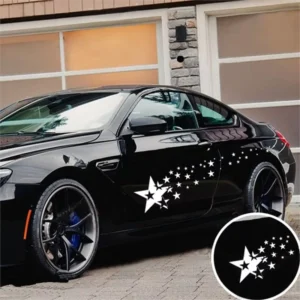 Starry Sky Waterproof Vinyl Car Body Decals UV-Resistant Scratch Cover