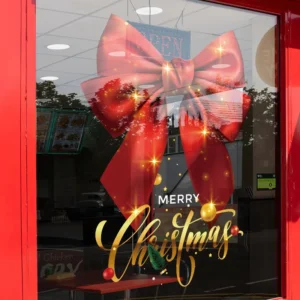 Static Christmas Window Clings Window Stickers Electrostatic for Glass Double-Side Reusable Home Decoration Removable Decals