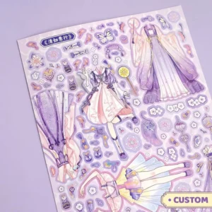 Sticker Dress-Up Book Custom Design DIY Paper Doll Activity Book Manufacturer
