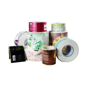 Sticker Pack Durable Waterproof White Vinyl PVC Self-Adhesive Custom Packaging Logo Labels