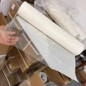Sticky Heat Proof Clear Heat Transfer Film with White Glassine Paper Base for Printed HTV