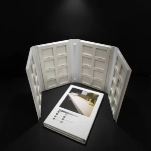 Stone Curtain Carpet Tile Sample Book, PVC Brochure Display
