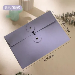 String Tie Kraft Paper Envelope with Button