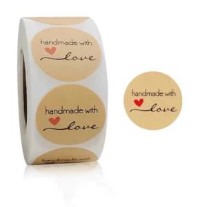 Strong Adhesive Eco-Friendly Kraft Paper Stickers and Labels for Custom Crafts