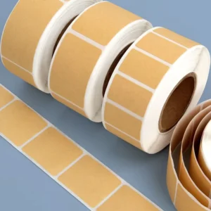Strong Adhesive Kraft Paper Labels and Stickers for Bread, Food, Flower Shop, and Gift Packaging