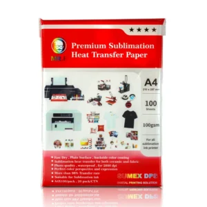 Sublimation Heat Transfer Paper 100 gsm A4 for Light-Color T-Shirts and Mugs