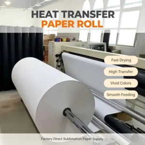 Sublimation Transfer Paper Jumbo Roll 100gsm for T-Shirt DIY Printing