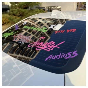 Sun UV Protection and Waterproof Custom Any Letter Transfer Window Sticker Die Cut Logo Vinyl Car Decal