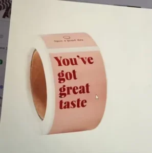 Super Adhesive Waterproof Glossy Finish Pure White Die Cut Stickers for Grocery Promotion