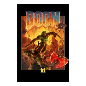 Superb Naked Eye 3D Lenticular Sheet PET PS Material Game Poster with Offset Printing of Mighty Doom Lens Brand