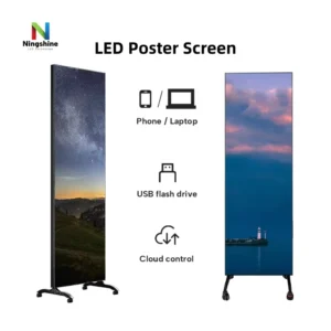 Supermarket Full-Color HD Indoor LED Display, P1.25 P1.53 P1.86 LED Poster Screen