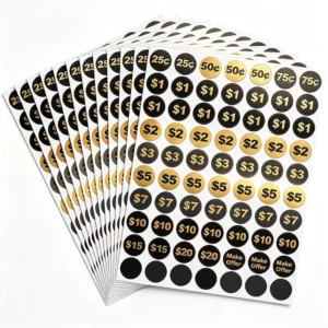 Supermarket Shelf Price Labels Clearance Stickers Discount Tags Self-Adhesive for Store