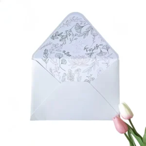 Sustainable Printed Pearl Paper Envelope for Jewelry