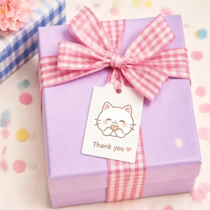 Sweet Expression Kitty Die Cut Stickers Self Adhesive Decor Labels for Gift Wrapping Envelope Handmade Goods Packaging