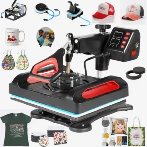 Swing-Away Clamshell Sublimation Heat Press Machine for T-Shirts, Hats, Caps, Mugs, Plates, 15 X 12 Inch