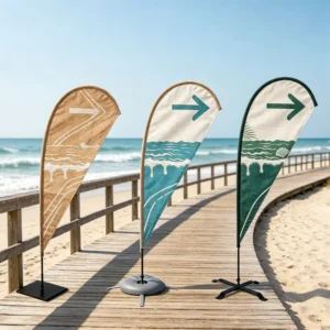 Swooper Feather Banner for Grand Opening
