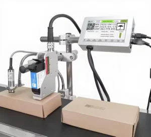 T190ES 25.4mm TIJ Batch Label Cable Printer, Expiry Date Coding Machine for Food Packaging