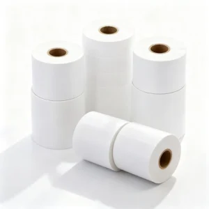 T5 Model Cleaning Product Synthetic Paper Adhesive Stickers, 60 x 90mm Irregular Shape for Printers and Packaging