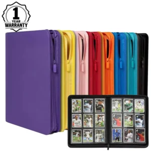 TCG 9 Pocket Zipper 360 Trading Card Binder, Collectible Card Album