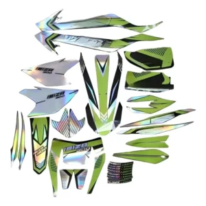 TZ300 Waterproof Vinyl Full-Set Graphic Kit Decal Stickers for Dirt Bike Off-Road Motorcycle