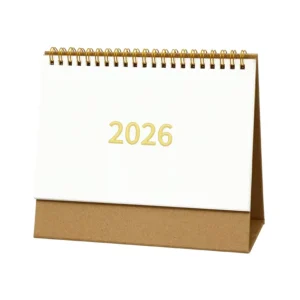 Table Calendar No Print Kraft Paper Desktop Office Ornaments Notebook