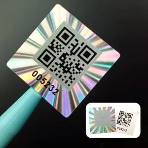 Tamper-Evident Security Seal Stickers Hologram QR Code 2D 3D Holographic Void Warranty Void