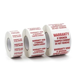 Tamper-Evident Warranty Label Adhesive Sticker Roll Security Seal for Electronic Product Packaging