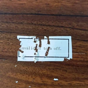 Tamper-Proof Destructible Adhesive Eggshell Stickers, Tamper-Evident Security Vinyl Labels