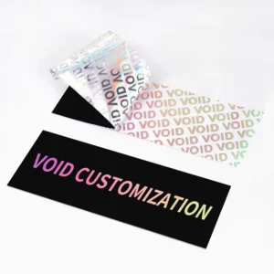 Tamper-Proof Void Security Warranty Holographic PET Stickers Custom Printed Waterproof