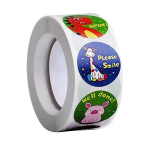Teacher Reward Stickers with Cartoon Name Labels for Preschool Students