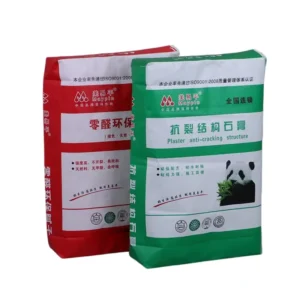 Tear-Resistant Laminated Matte-Film Square-Bottom Custom Logo Printed Plastic Valve Bag