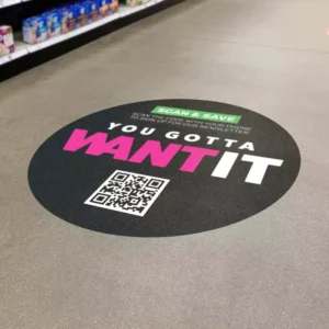 Temporary Floor Vinyl Decal for Trade Shows and Exhibitions