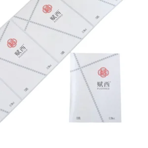 Textured Art Paper Alcohol Sticker with Strong Self-Adhesive and Silver Foil Custom Label