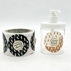 Thanksgiving Custom Logo Printed Waterproof Adhesive Vinyl Label Roll Matte