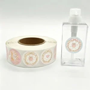 Thanksgiving Custom Printing Logo Stickers 2.5 cm 1 Inch Box Sealing Candle Gift Packaging Labels