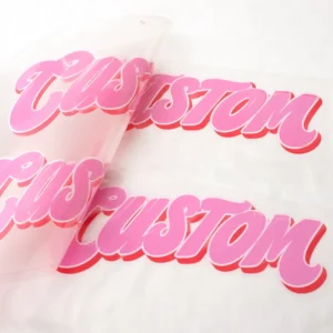 Thermal Transfer Gel Screen Printing Stickers, Custom 3D Logo Silicone Vinyl HTV Heat Transfer Labels