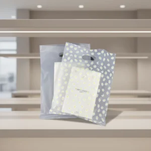 Thick PE Transparent Screen-Printed Side-Gusset Packaging Bags for Clothing, Cosmetics, Accessories, Socks, and Shoes
