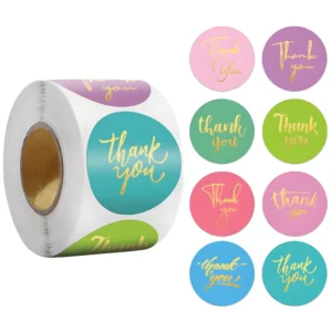 Thick White Coated Board Roll Supplement Bottle Stickers with Gradient Ink Printing