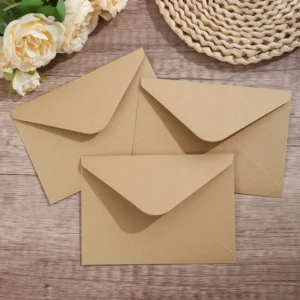 Thickened Tear-Resistant Kraft Paper Envelopes for Greeting Cards and Postcards