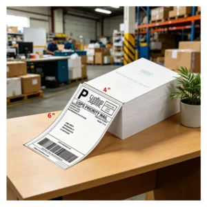 Three-Proof Thermal Adhesive Express Labels for Supermarket Use, 100 x 150 mm