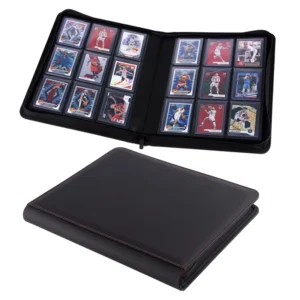 Toploader Binder 4 9 Pocket Holds 252 288 Cards Zipper Binder Custom TCG 9 Pocket Top Loader Binder