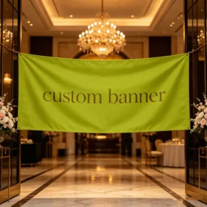 Trade Show Sports Event Silk Backdrop Banner, UV-Resistant, Waterproof