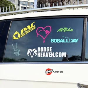 Transfer Decals Waterproof UV Resistant Removable Vinyl PVC Stickers for Windshield