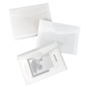 Translucent Blank White Vellum Wallet Envelopes for Wedding Invitations and Cash