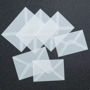 Translucent Sulfate Paper Envelopes for Postcards and Invitations
