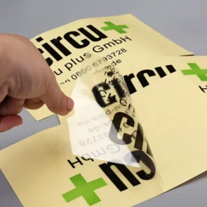 Transparent Clear Glass PVC Sticker