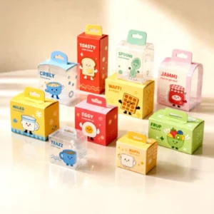 Transparent Custom RPET PVC PET Plastic Folding Gift and Craft Packaging Box