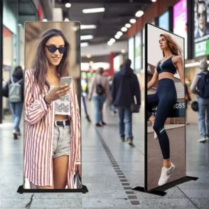 Transparent Glass Advertising LED Display Poster 80% Transmittance for Store Window Advertising